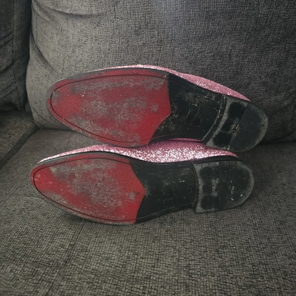 Enzo Romeo | Pink Glitter Loafers Men's Size 14